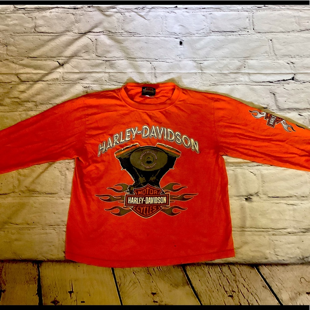 HARLEY DAVIDSON LONG SLEEVE SHIRT.
